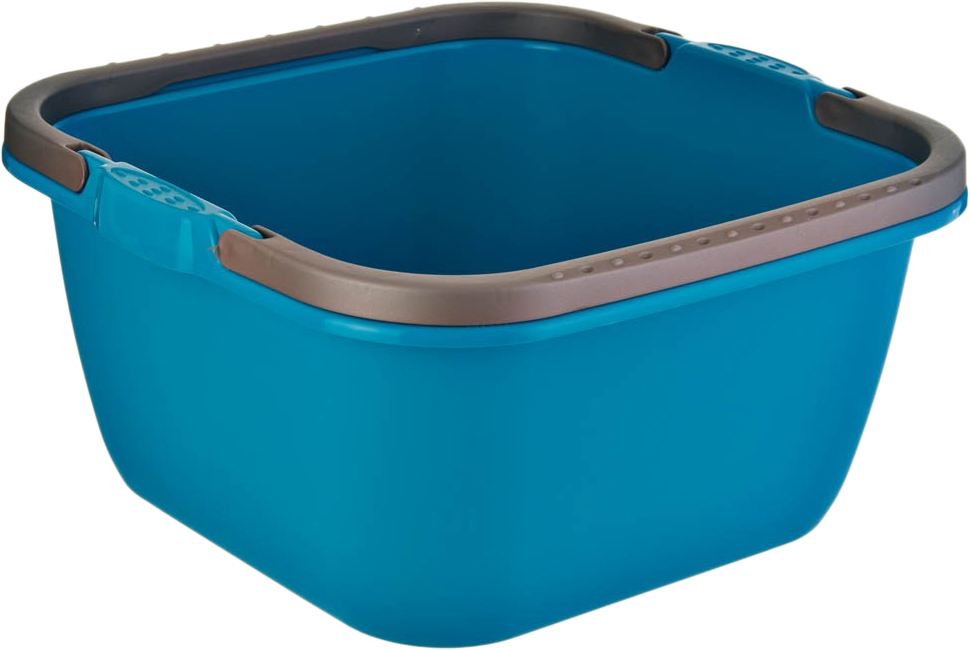 Таз STEFANPLAST з ручками 13 л 35х35х18 см Бірюза (PR129S/1)